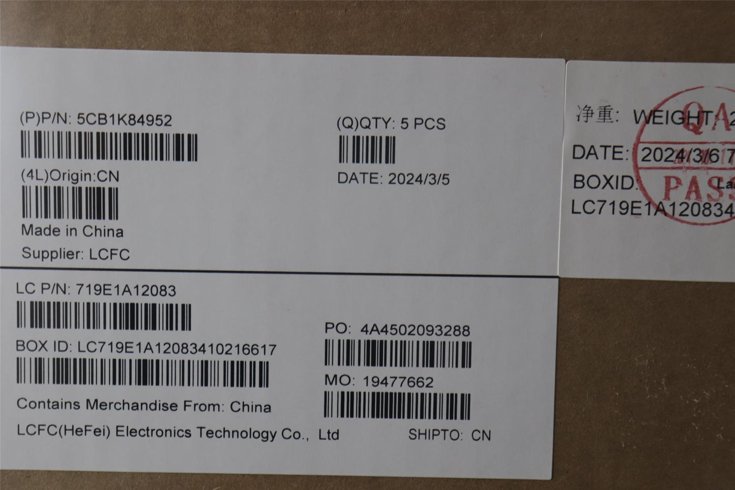 Lenovo Upper Case ASM_UKE L82XA NFPAB 5CB1K84952