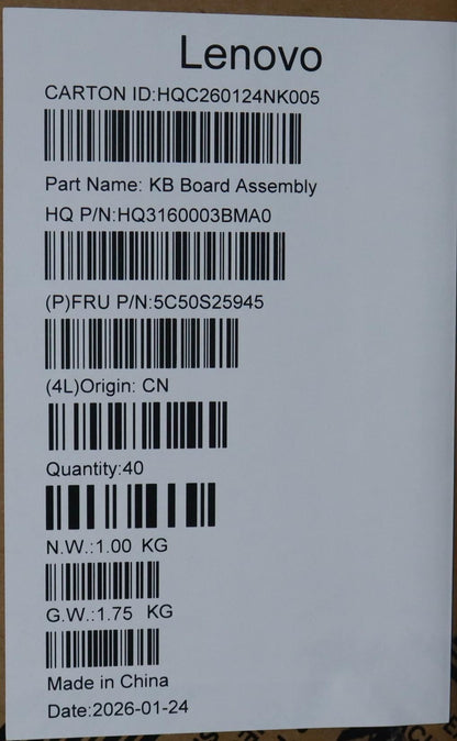 Lenovo CARDPOP H 83S2 GPT USB Board 5C50S25945