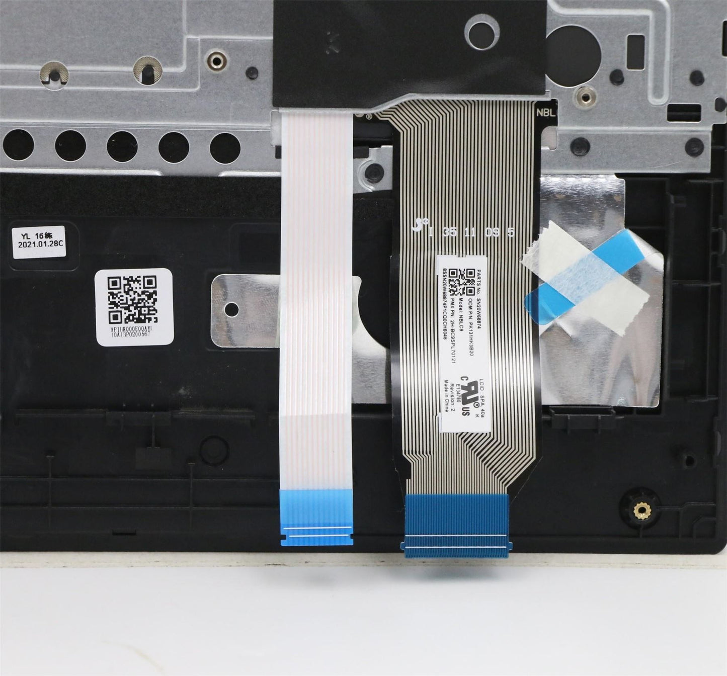 Lenovo MECH_ASM KB C SPA BKLT(PMX)PT FP UK BK 5M11C43767