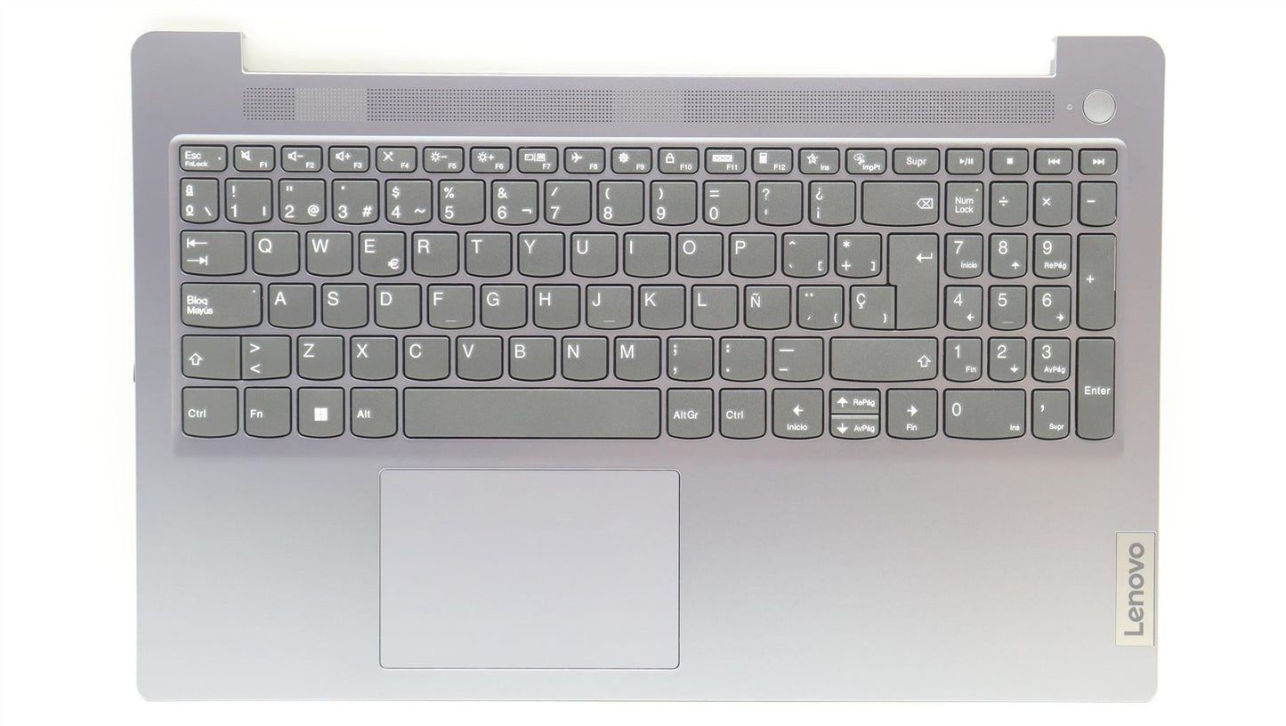 Lenovo IdeaPad 3 15AMN8 Palmrest Cover Touchpad Keyboard Spanish Grey 5CB1L27535