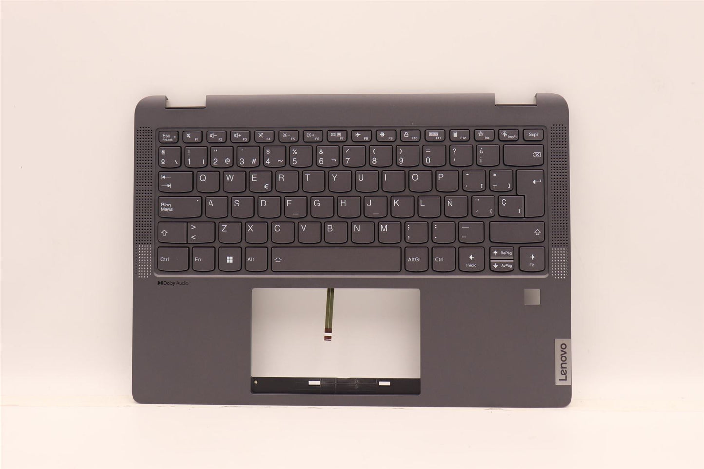 Lenovo IdeaPad 5 14IAU7 Keyboard Palmrest Top Cover Spanish Grey 5CB1H79881
