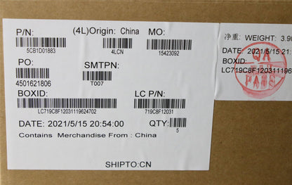 Lenovo V17 G2-ITL Palmrest Touchpad Cover Keyboard Russian Grey 5CB1D01883