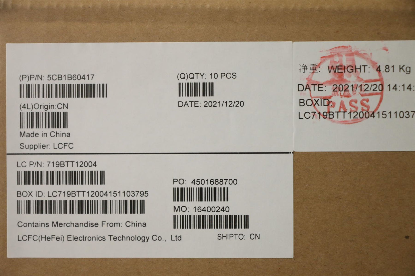 Lenovo LCD Cover L 82H8 G_BLUE 5CB1B60417