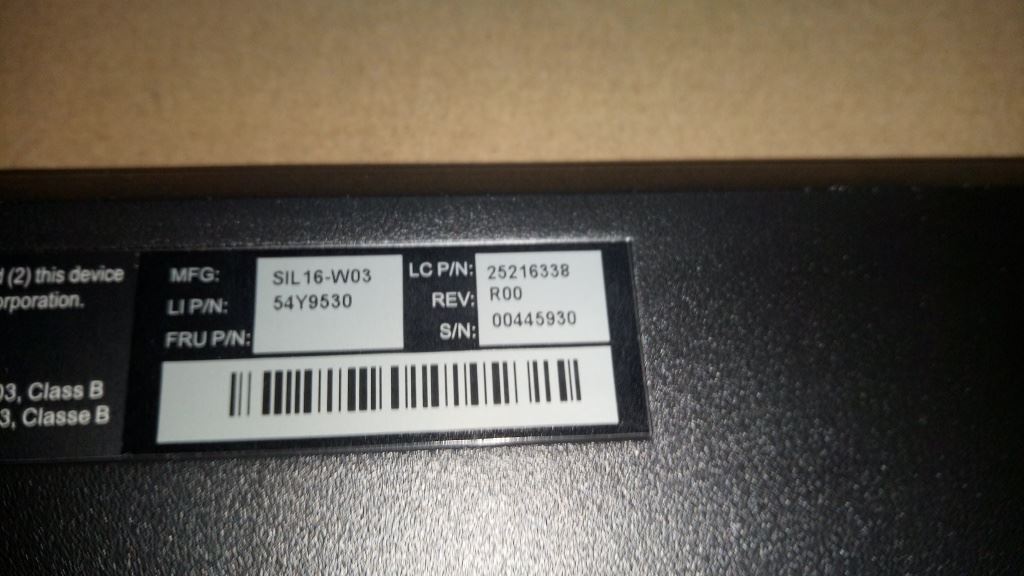 Lenovo Liteon SK8821 (SA)NewF5 USB KB Win8 Keyboard 25216338