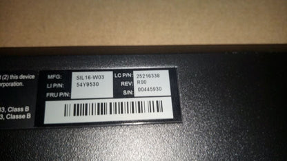 Lenovo Liteon SK8821 (SA)NewF5 USB KB Win8 Keyboard 25216338