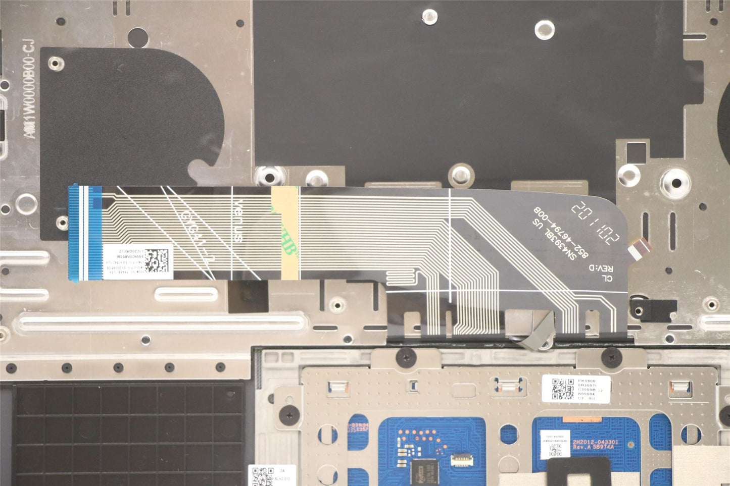 Lenovo IdeaPad 7 14IHU5 Palmrest Touchpad Cover Keyboard US Grey 5CB1D67055