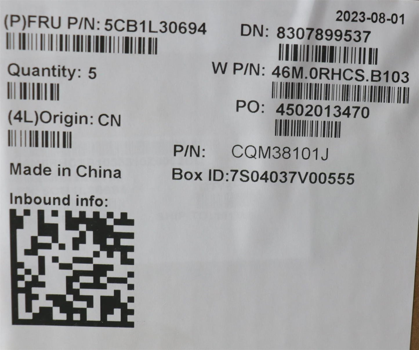 Lenovo Upper Case ASM_THAI W 82Y0 AG 5CB1L30694