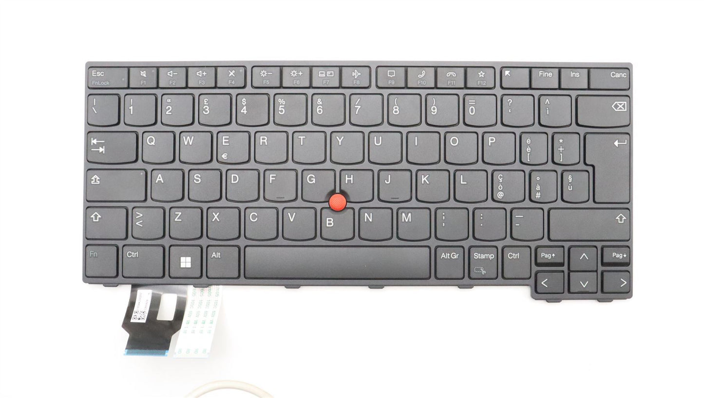 Lenovo ThinkPad P14s 4 P14s 3 L14 4 T14 4 Tastatur Italienisch Schwarz 5N21D68287