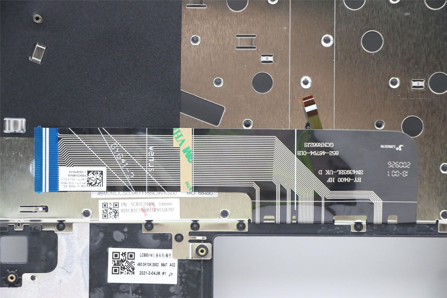 Lenovo Flex 5-14ALC05 Tastatur-Handballenauflage, obere Abdeckung, ungarisch-grau, 5CB1C19406