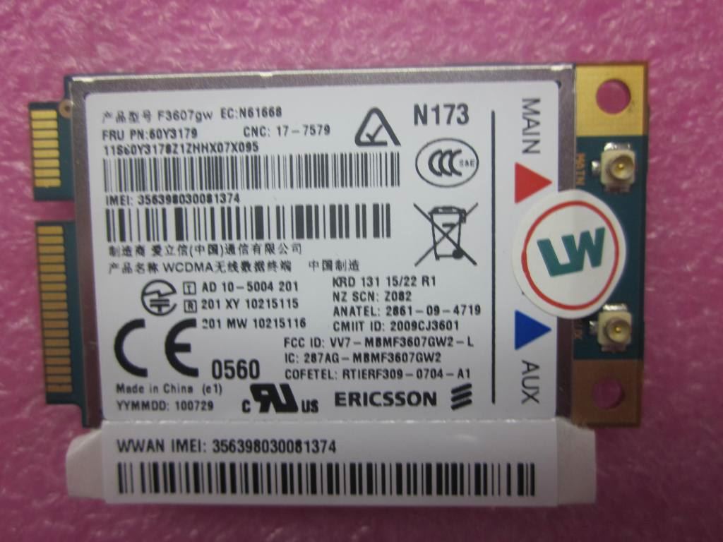 Lenovo FRU F3607 VDF Board 60Y3179