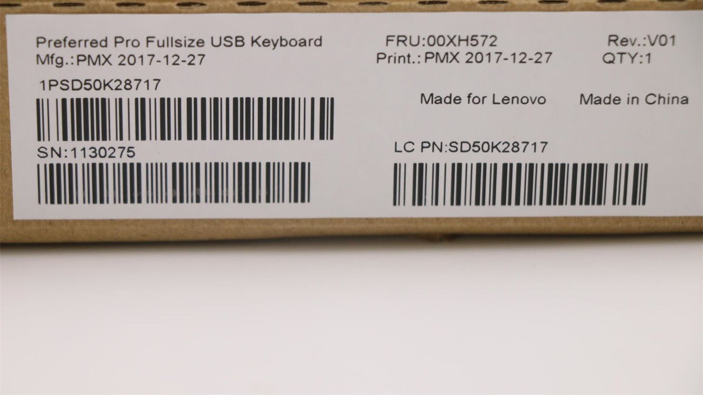 Lenovo ThinkCentre M92z M72z M62z M92p M72e M82 M92 USB Wired Keyboard 54Y9435