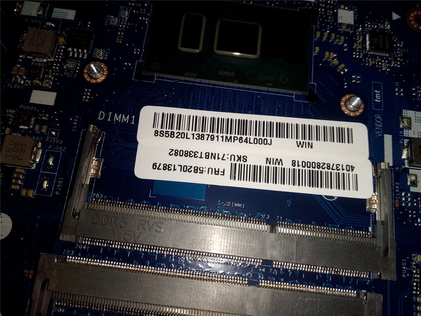 Lenovo IdeaPad 500 15ISK Motherboard Mainboard 5B20L13879