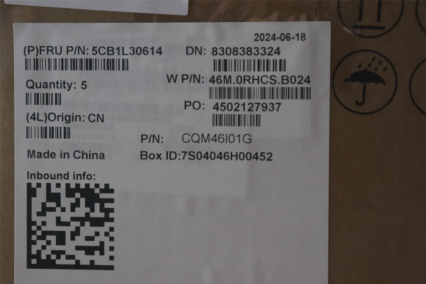 Lenovo Upper Case ASM_NORDIC W 82Y0 AB BL 5CB1L30614