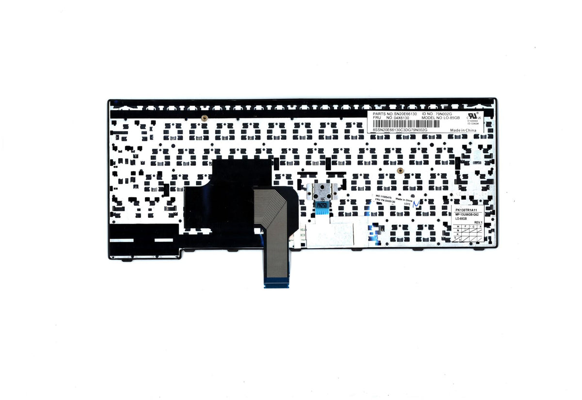 Lenovo ThinkPad E450 E455 E460 E465 Keyboard UK Black Backlit 04X6130