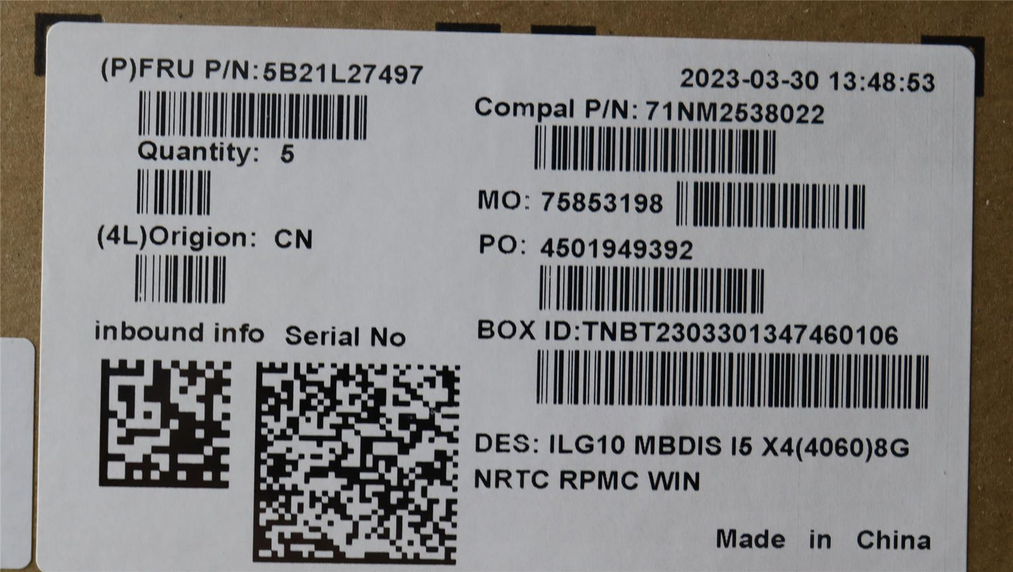 Lenovo LOQ 15IRH8 Motherboard Mainboard DIS INTELI513500H 5B21L27497