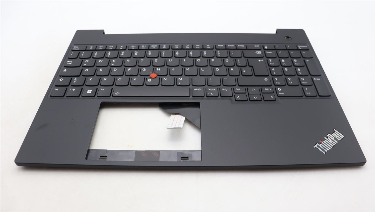 Lenovo ThinkPad E16 Gen 1 Palmrest Cover Keyboard German Black 5M11H94873
