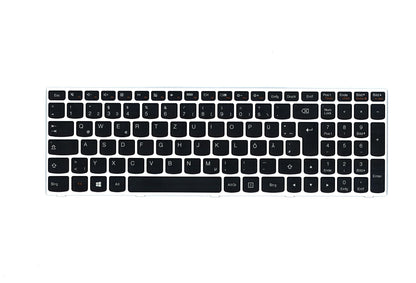 Lenovo Z51-70 IdeaPad 500-15ACZ 500-15ISK Keyboard German Silver 5N20H03532