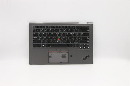 Lenovo Yoga X1 4th Keyboard Palmrest Top Cover Arabic Grey Backlit 5M10V24910