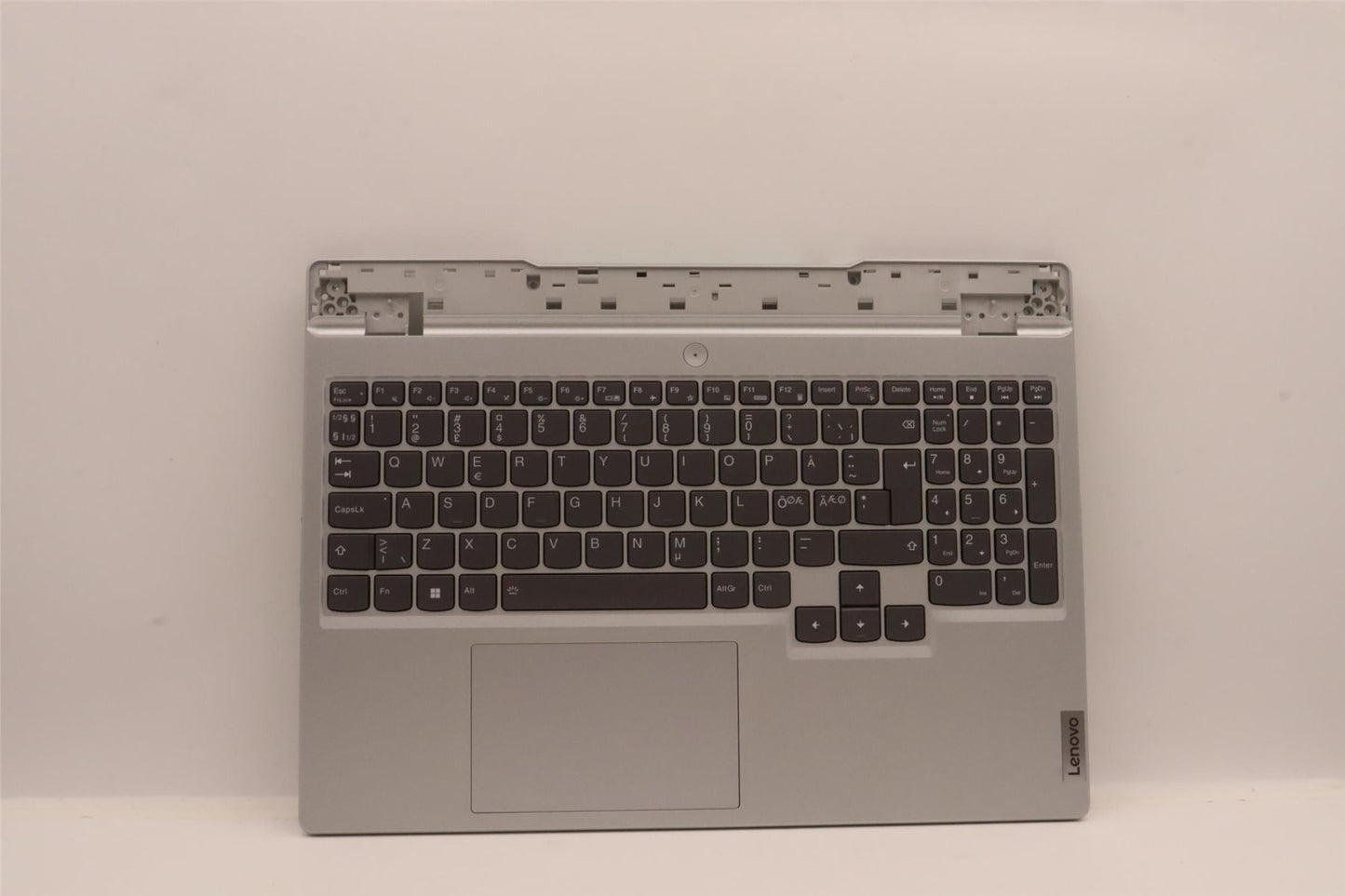 Lenovo 5 15ARH7H Palmrest Cover Touchpad Keyboard Nordic Cloud Grey 5CB1H68443