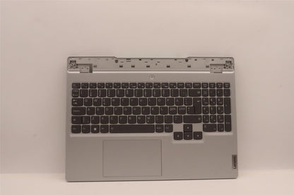 Lenovo 5 15ARH7H Palmrest Cover Touchpad Keyboard Nordic Cloud Grey 5CB1H68443