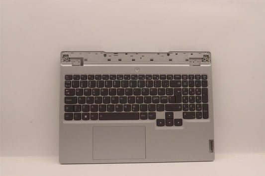 Lenovo 5 15ARH7H Palmrest Cover Touchpad Keyboard Nordic Cloud Grey 5CB1H68443