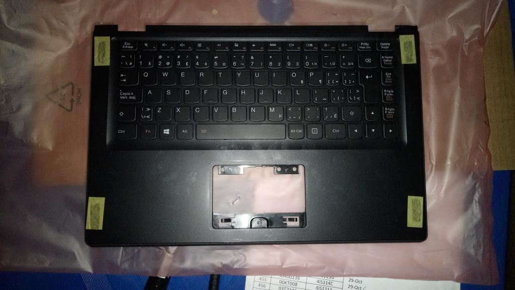 Lenovo ZIVY0 Upper Case BK W/KB-CF-EN Canadian French English Keyboard 90205179