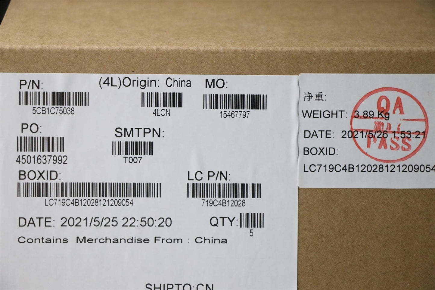 Lenovo Upper Case ASM_HUN L82KV FP A/BUMA 5CB1C75038