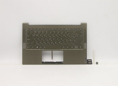 Lenovo Yoga 7-14ITL05 Keyboard Palmrest Top Cover Bulgarian Green 5CB1B05346