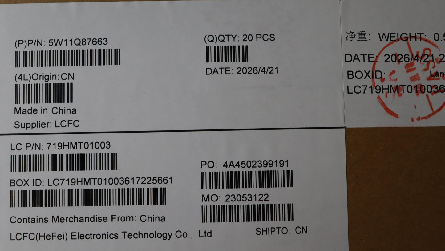 Lenovo WIRELESS Wireless,WWAN,FXN,SDX61 Avon WWAN 5G Foxconn Board 5W11Q87663
