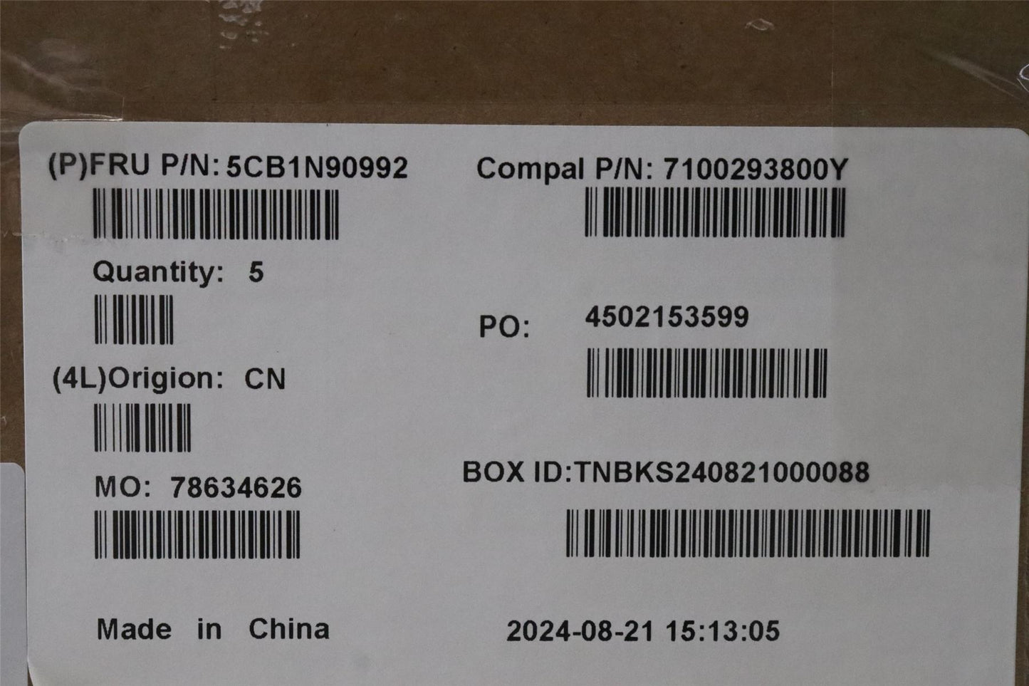 Lenovo UpperCase SWS C83FW FP CG BL AL 5CB1N90992