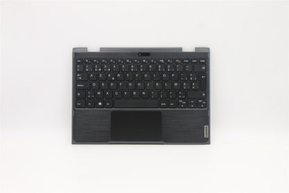 Lenovo 300e 2nd Gen Palmrest Cover Touchpad Keyboard Belgian Black 5CB0T45058
