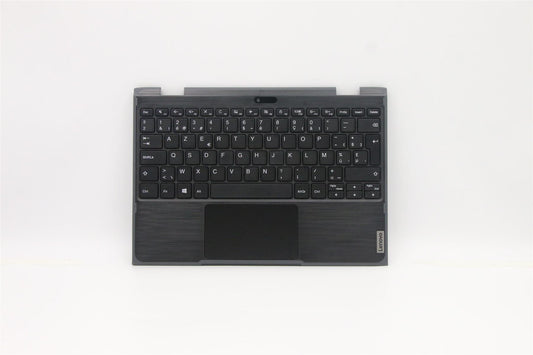 Lenovo 300e 2nd Gen Palmrest Cover Touchpad Keyboard Belgian Black 5CB0T45058