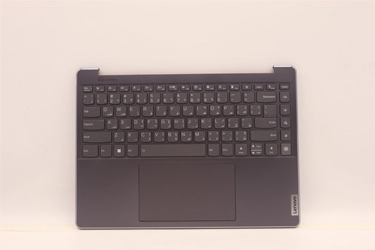 Lenovo IdeaPad 9 14IAP7 Palmrest Cover Touchpad Keyboard Arabic Grey 5CB1H23726