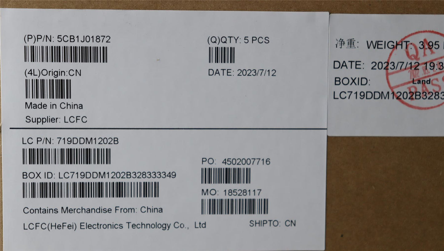 Lenovo Upper Case ASM_POR L82QG NFPAG 5CB1J01872