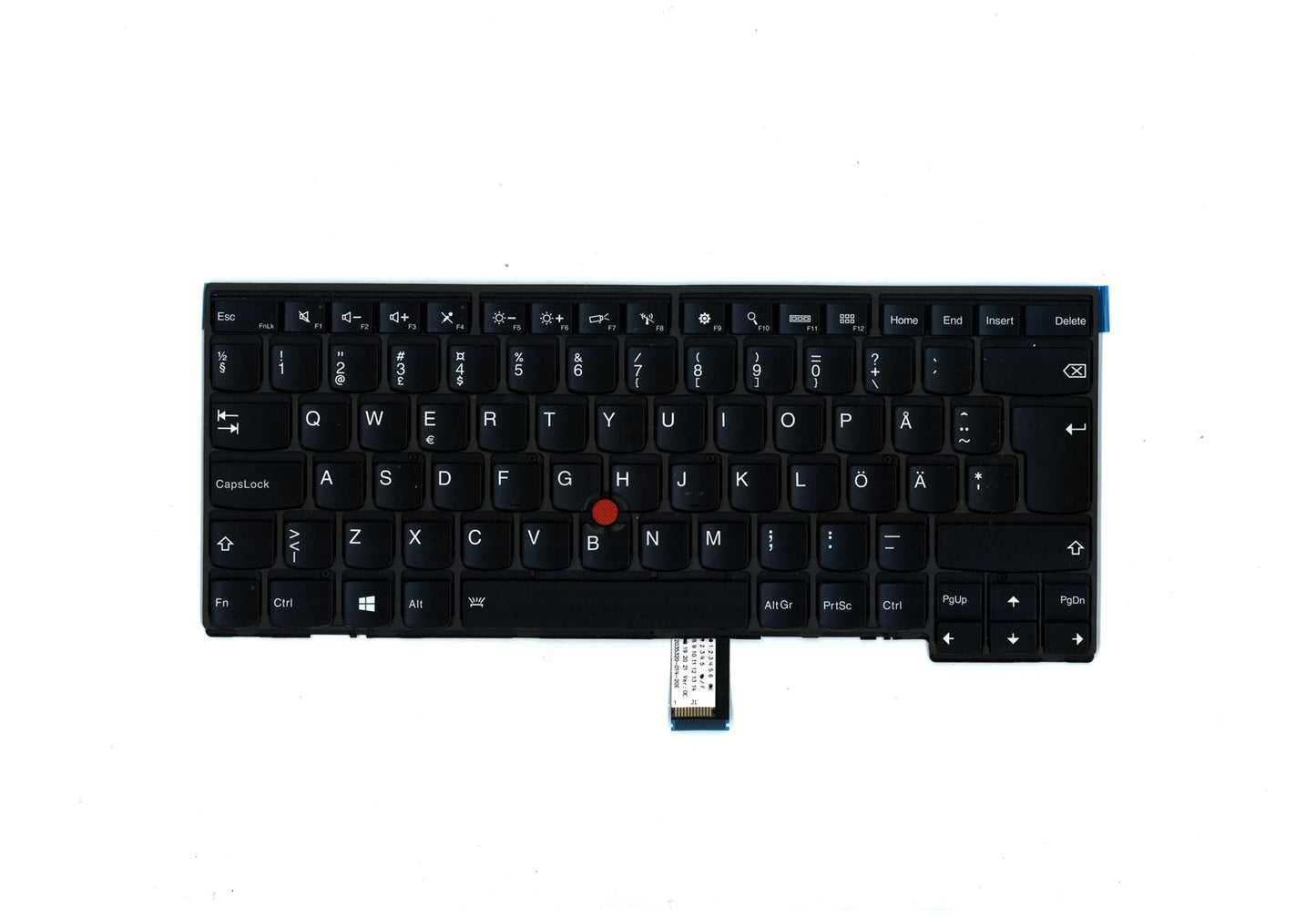 Lenovo ThinkPad L440 L450 L460 Keyboard Swedish Finnish Black Backlit 01AX336