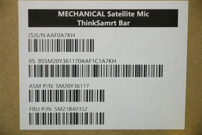 Lenovo ThinkSmart Bar/Bar XL Satellite Mic Bar Black 5M21B40352