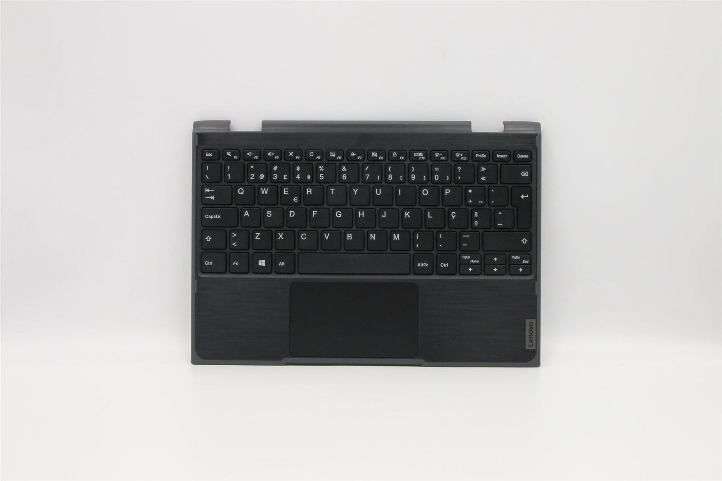 Lenovo 300e 2nd Gen Palmrest Touchpad Cover Keyboard Portuguese Black 5CB0T45110