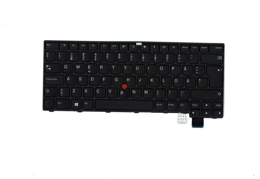 Lenovo ThinkPad T470s 13 Gen 2 Keyboard Swedish Finnish Black 01EN667