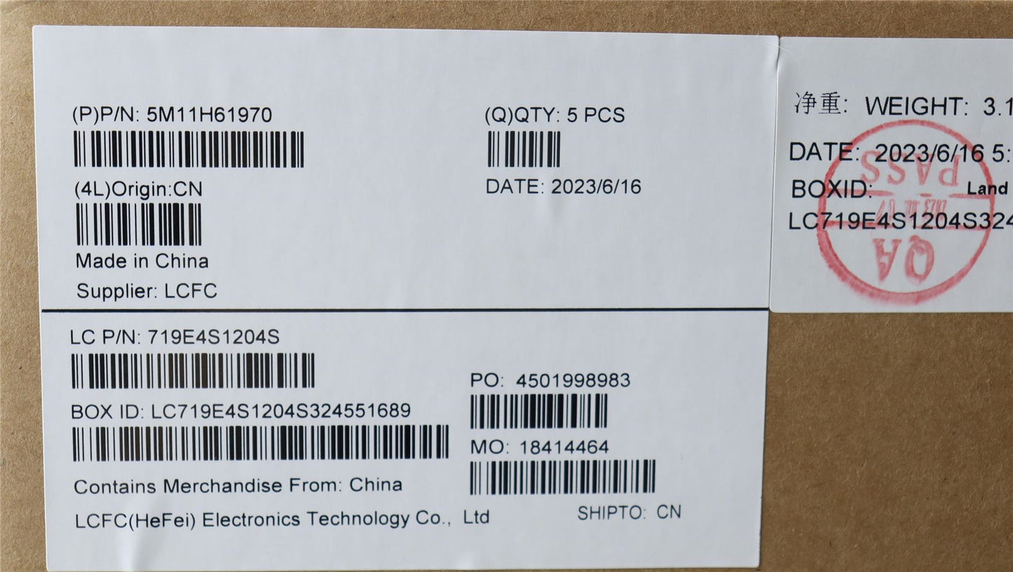 Lenovo 14e Gen3 IP 3 14IAN8 Keyboard Palmrest Top Cover French Black 5M11H61971