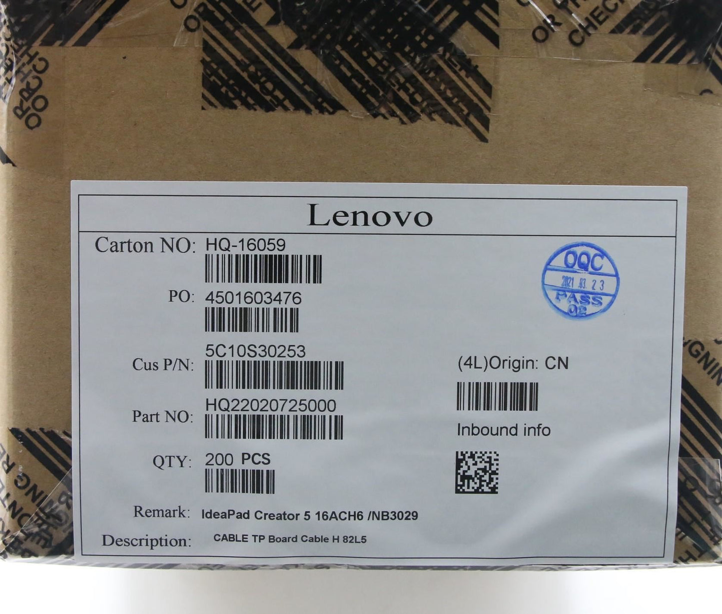 Lenovo TP Board Cable H 82L5 5C10S30253