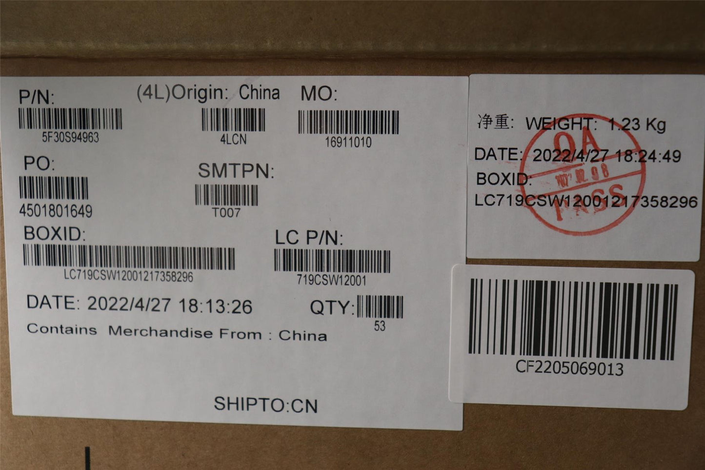Lenovo FP BD L 82LV 5F30S94963