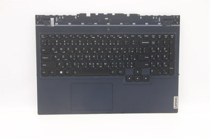 Lenovo 5 15ACH6 Palmrest Cover Touchpad Keyboard Arabic Blue Backlit 5CB1C93059