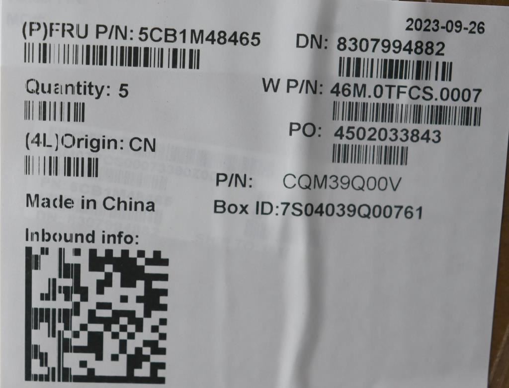 Lenovo ThinkBook 14 G6 IRL Palmrest Cover Touchpad Keyboard US Europe 5CB1M48465