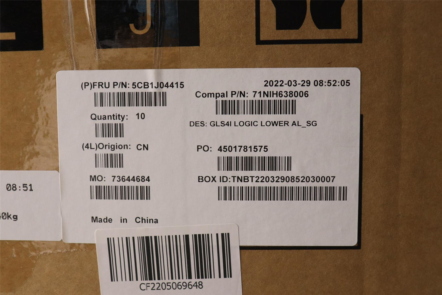 Lenovo Lower Case C 82SD AL_SG 5CB1J04415