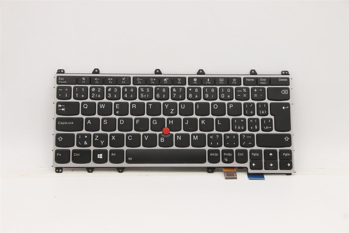 Genuine Lenovo ThinkPad X380 Yoga Keyboard Czech Silver Backlit 01YN977