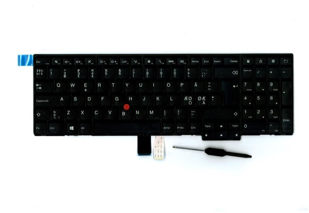 Lenovo ThinkPad T560 P50s Keyboard Nordic Black 01AV278