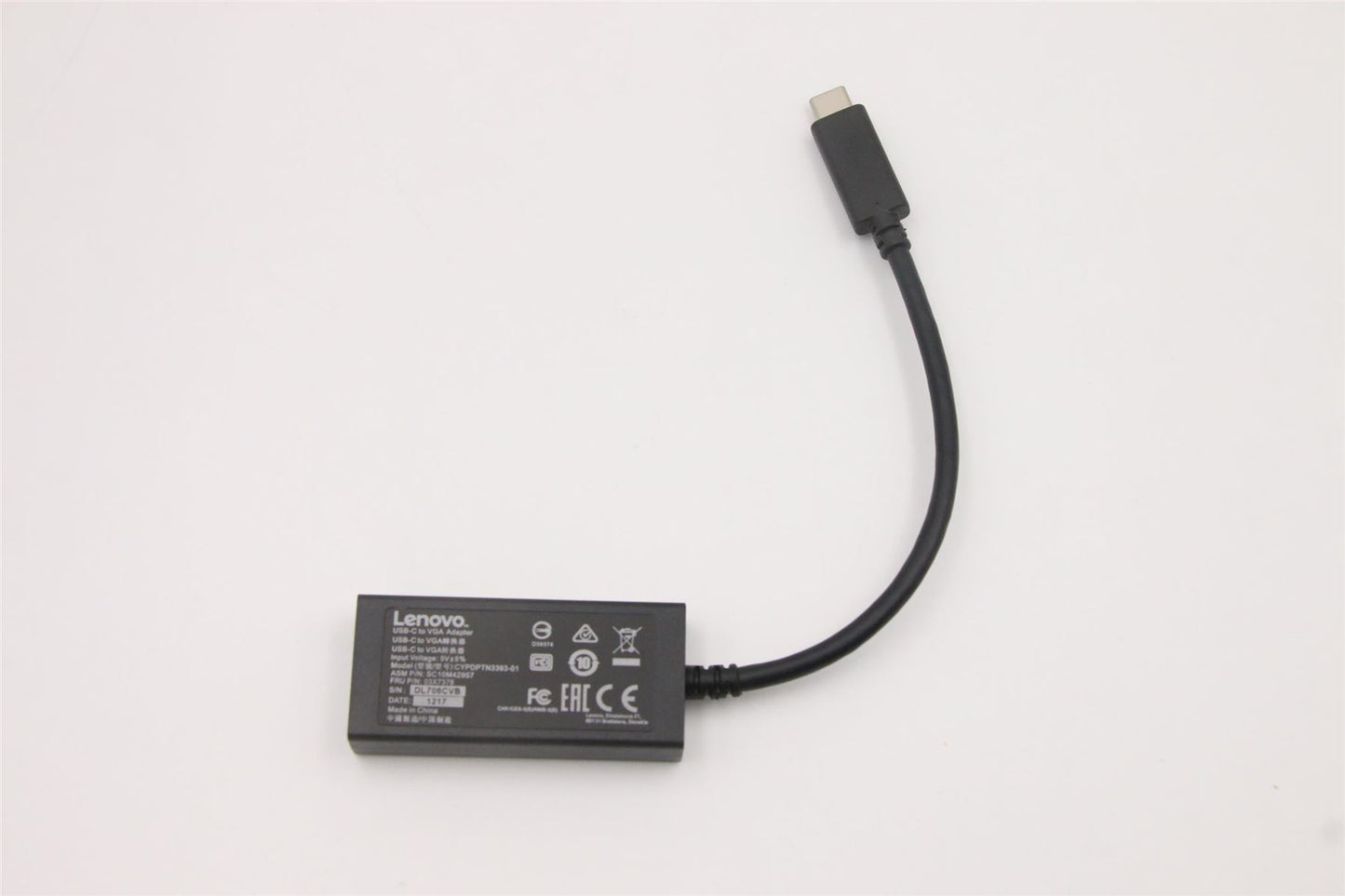Lenovo 03X7378 USB-C to VGA Adapter FRU