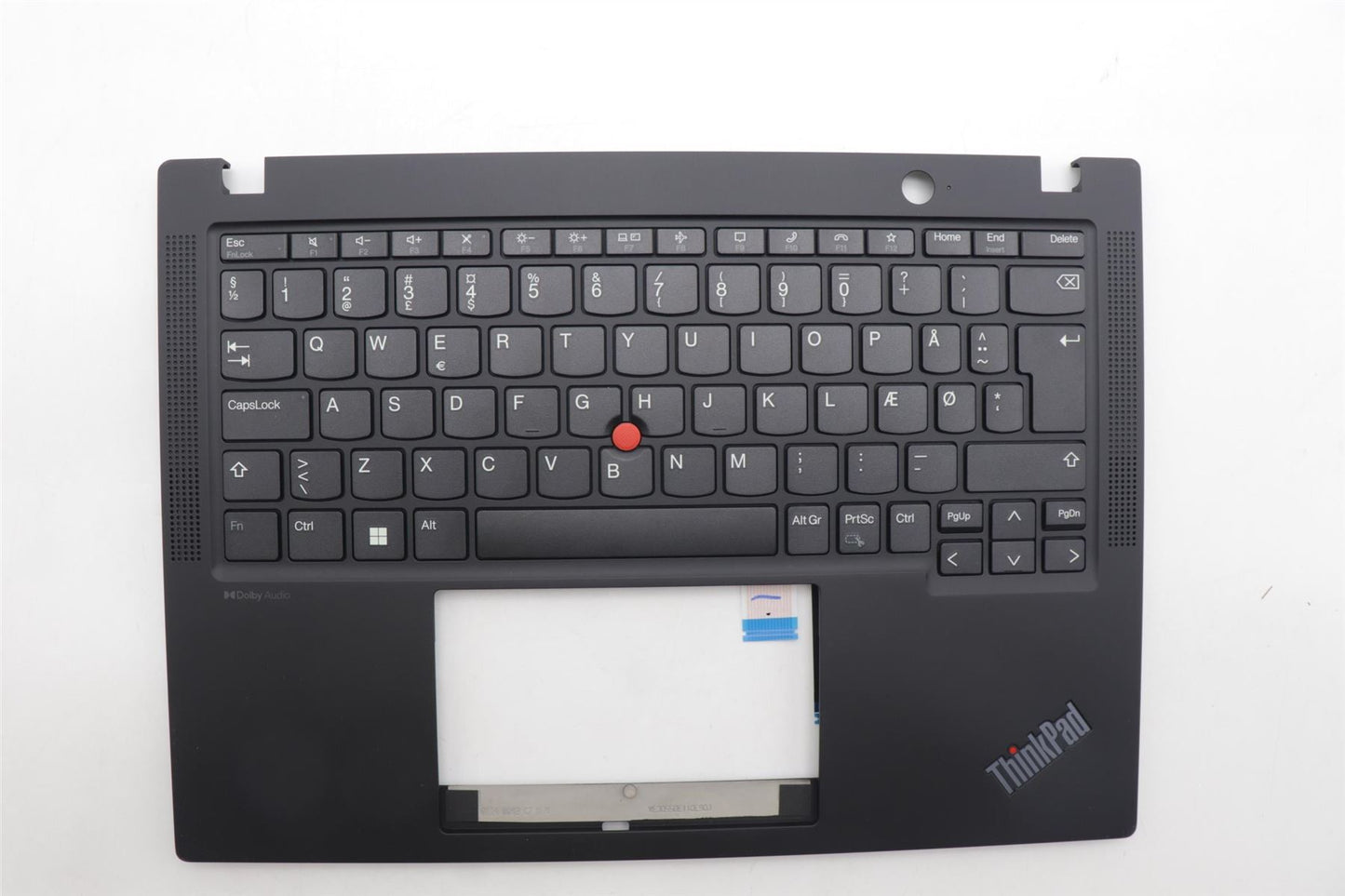 Lenovo ThinkPad X13 Gen 4 Keyboard Palmrest Top Cover Danish Black 5M11L85665
