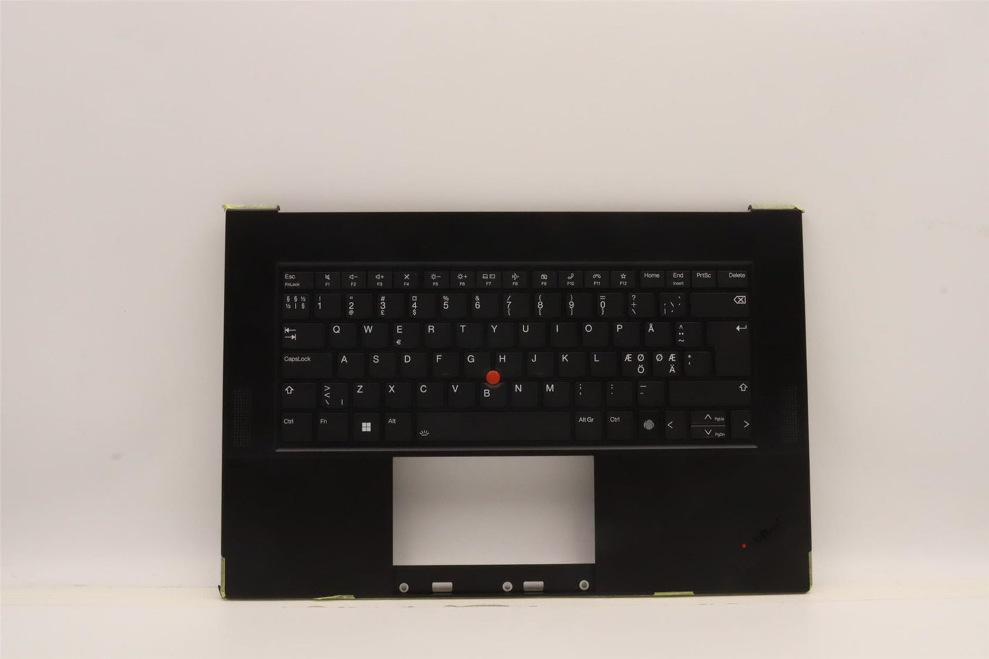 Lenovo ThinkPad Z16 Gen 1 Keyboard Palmrest Top Cover Nordic Black 5M11J13422
