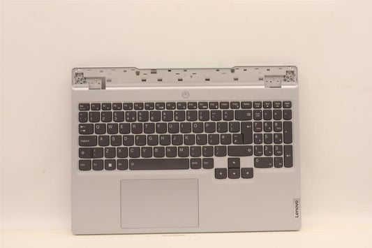 Lenovo 5 15IAH7H Palmrest Cover Touchpad Keyboard UK Cloud Grey 5CB1F38746
